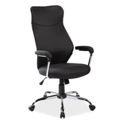 Scaun birou DETROIT OCN-38470, negru/crom