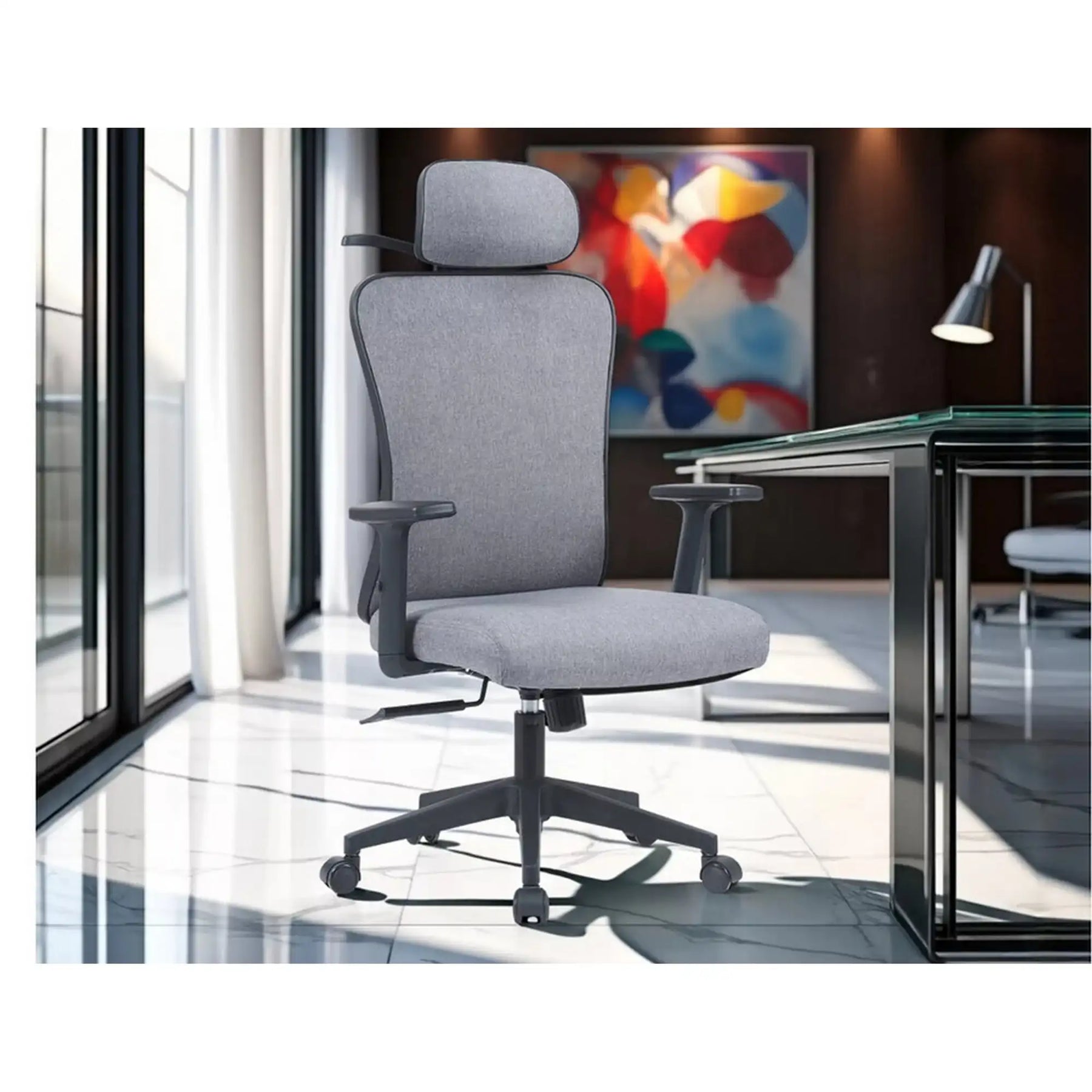 Scaun birou DETROIT OCN-38487, gri