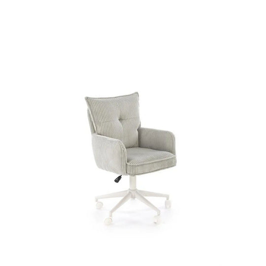 Scaun birou HOUSTON OCN-35922, gri deschis/alb