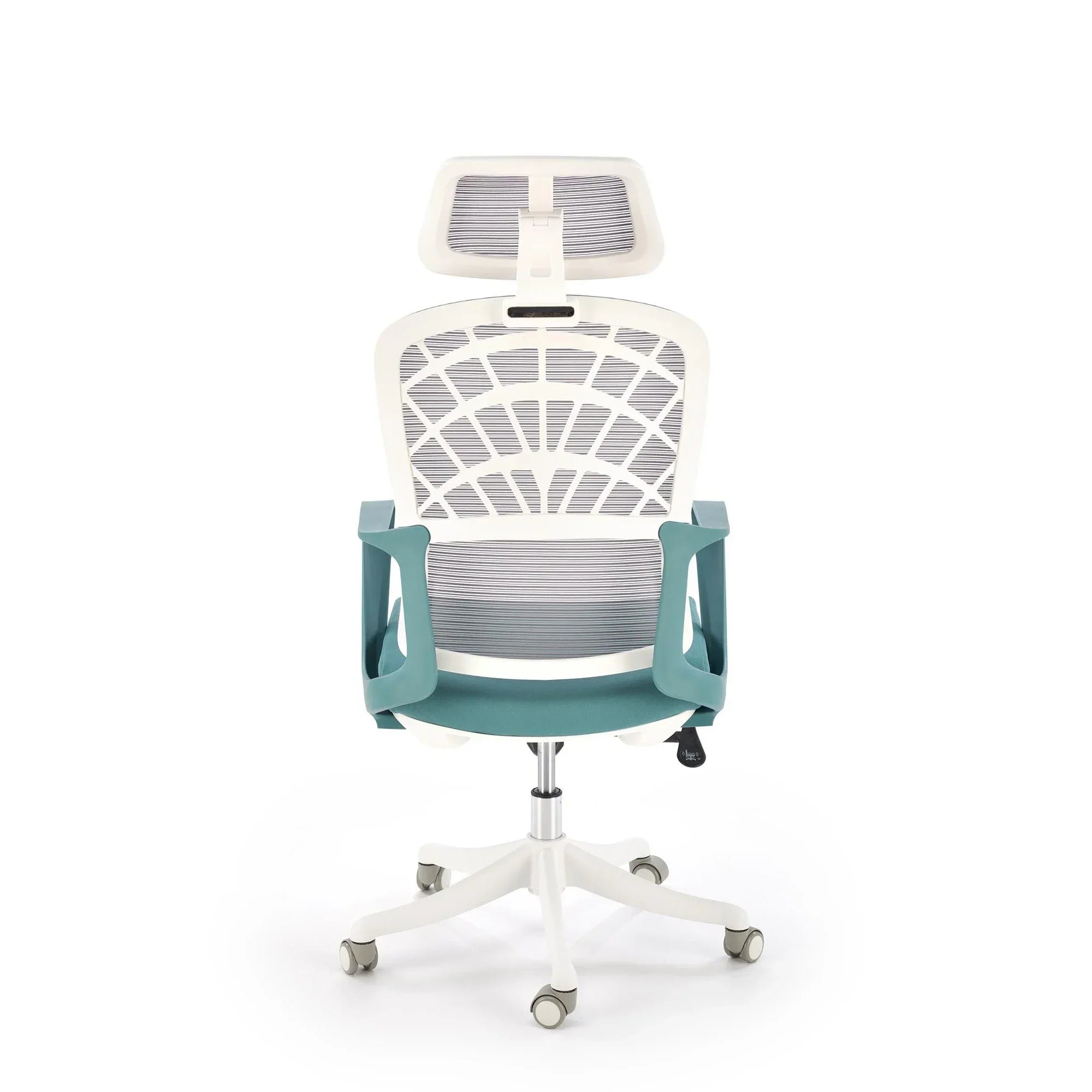 Scaun birou HOUSTON OCN-35928, turcoaz/alb