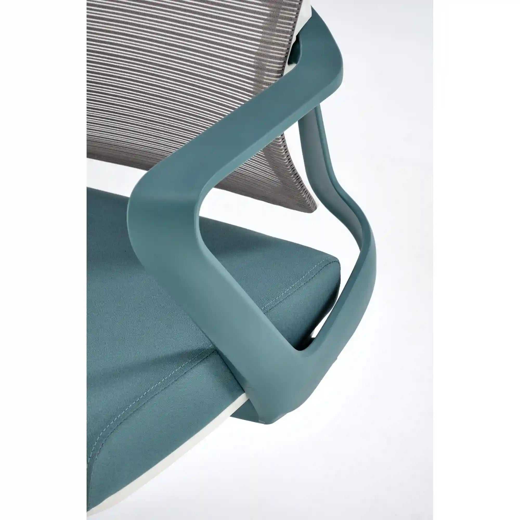 Scaun birou HOUSTON OCN-35928, turcoaz/alb