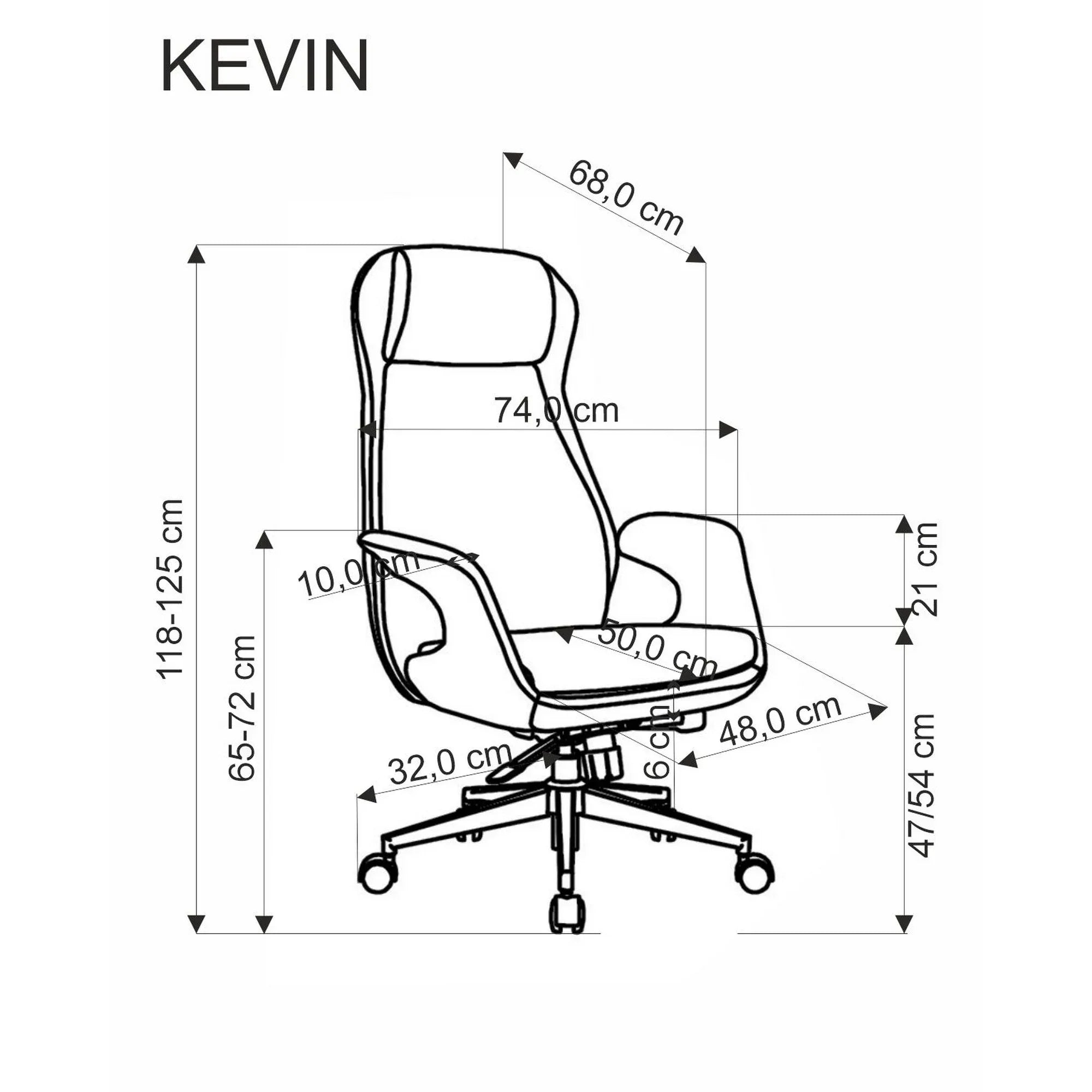 Scaun birou HOUSTON OCN-35932, gri deschis