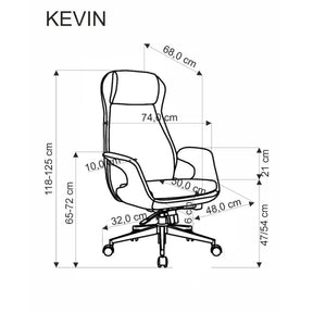 Scaun birou HOUSTON OCN-35932, gri deschis