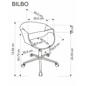 Scaun birou HOUSTON OCN-35935, nuc/negru