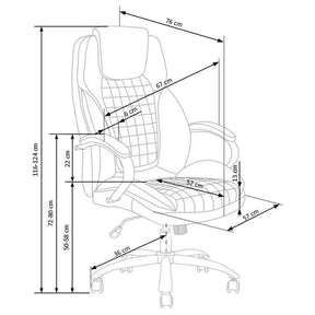 Scaun birou HOUSTON OCN-35947, gri