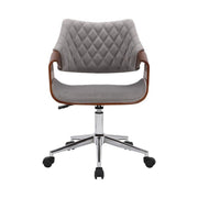 Scaun birou HOUSTON OCN-35948, gri/maro/crom