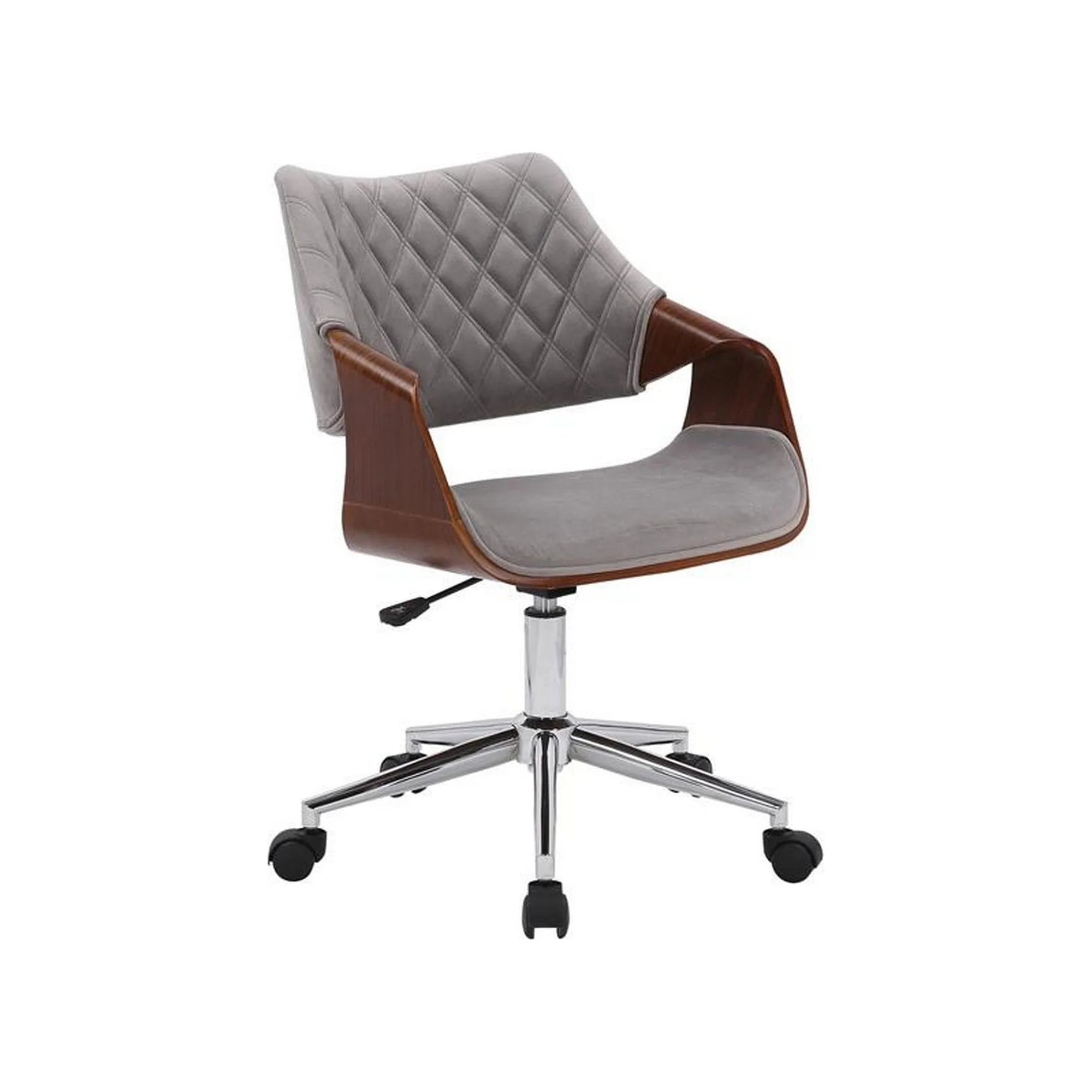 Scaun birou HOUSTON OCN-35948, gri/maro/crom