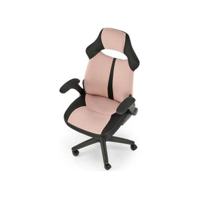 Scaun birou roz și negru, ergonomic, ideal pentru birou modern – primabucata