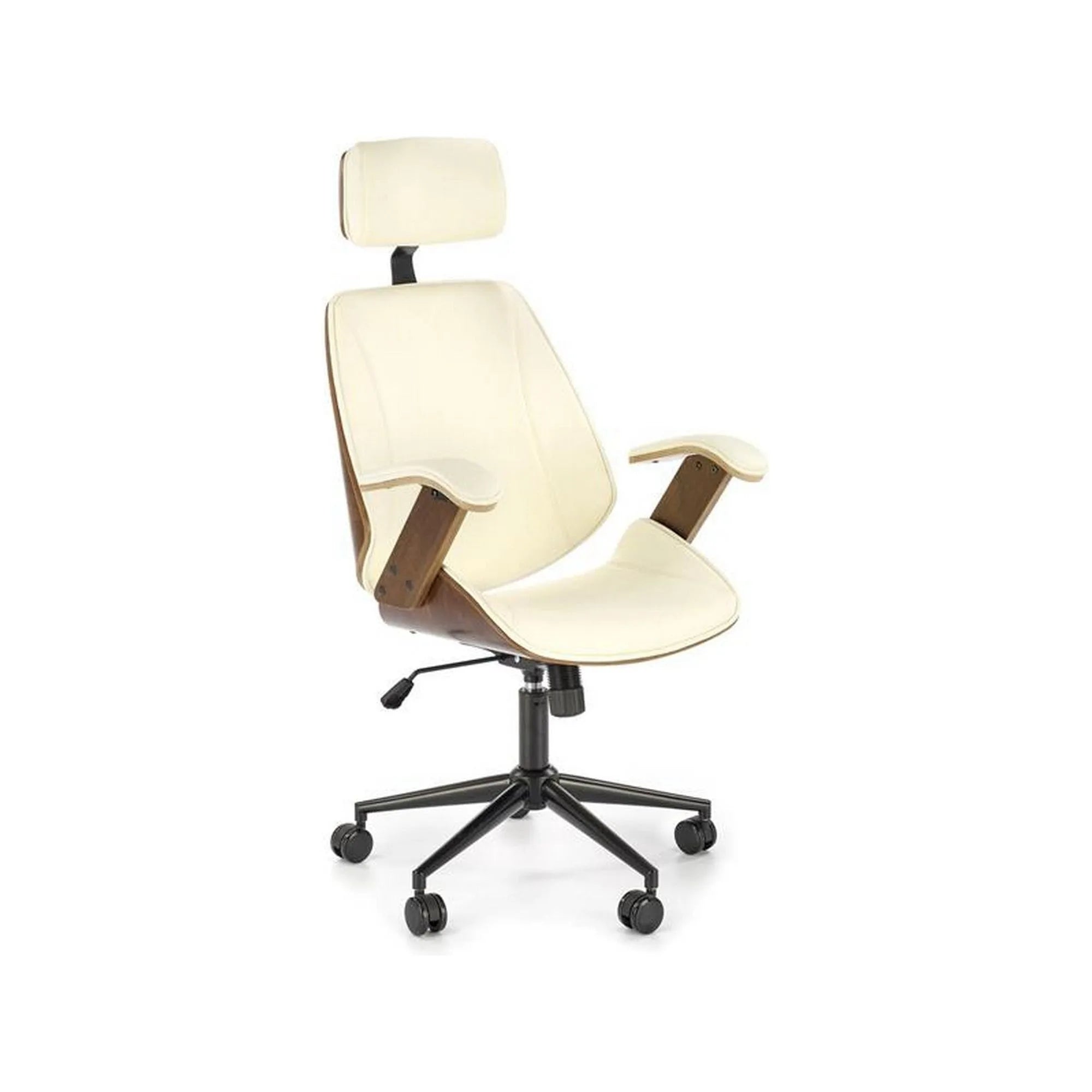 Scaun birou HOUSTON OCN-35950, crem/nuc