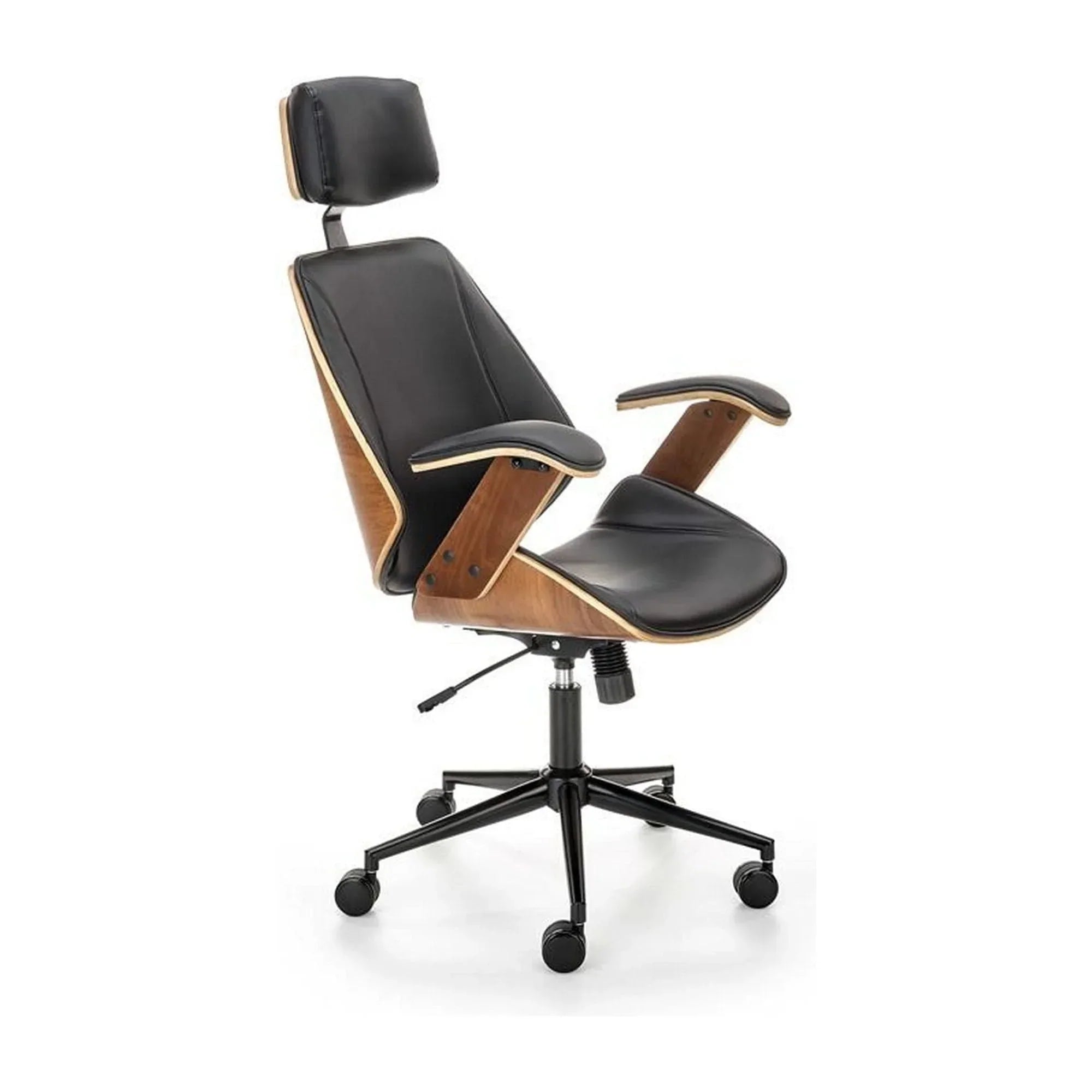 Scaun birou HOUSTON OCN-35957, negru/nuc