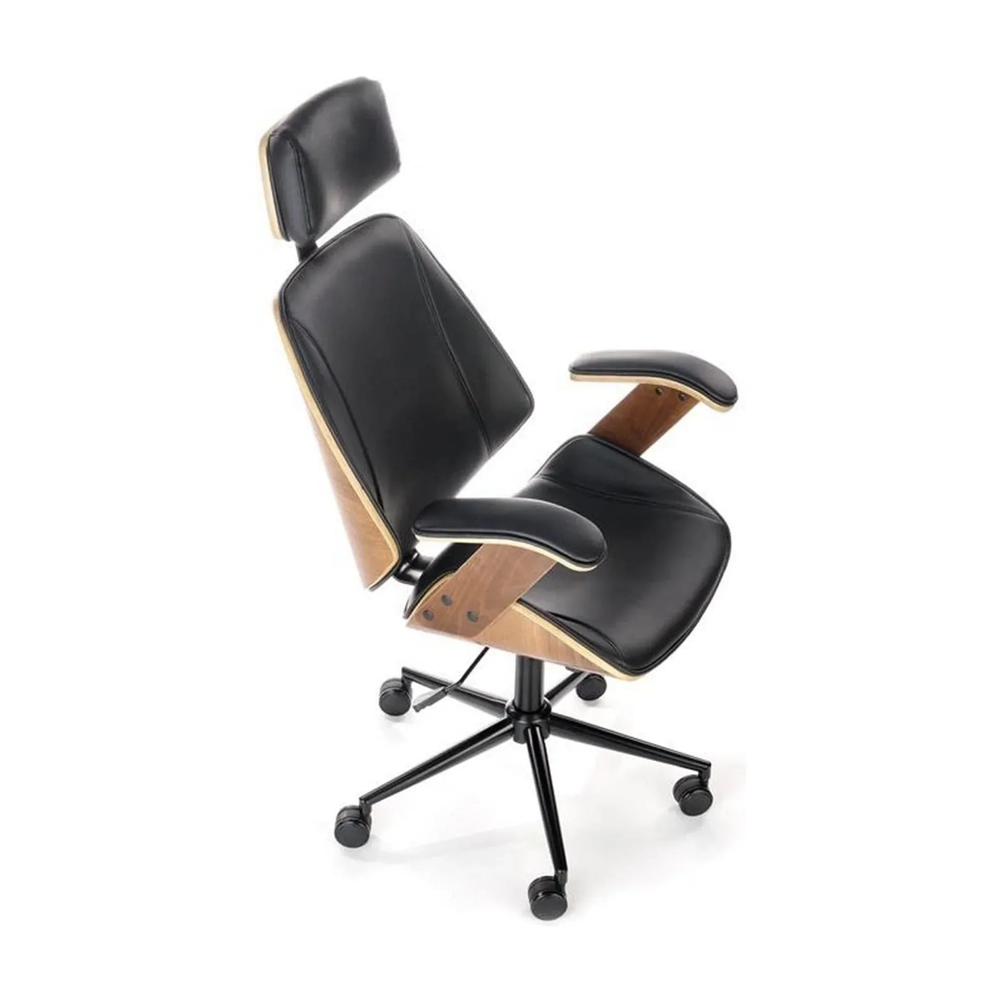 Scaun birou HOUSTON OCN-35957, negru/nuc