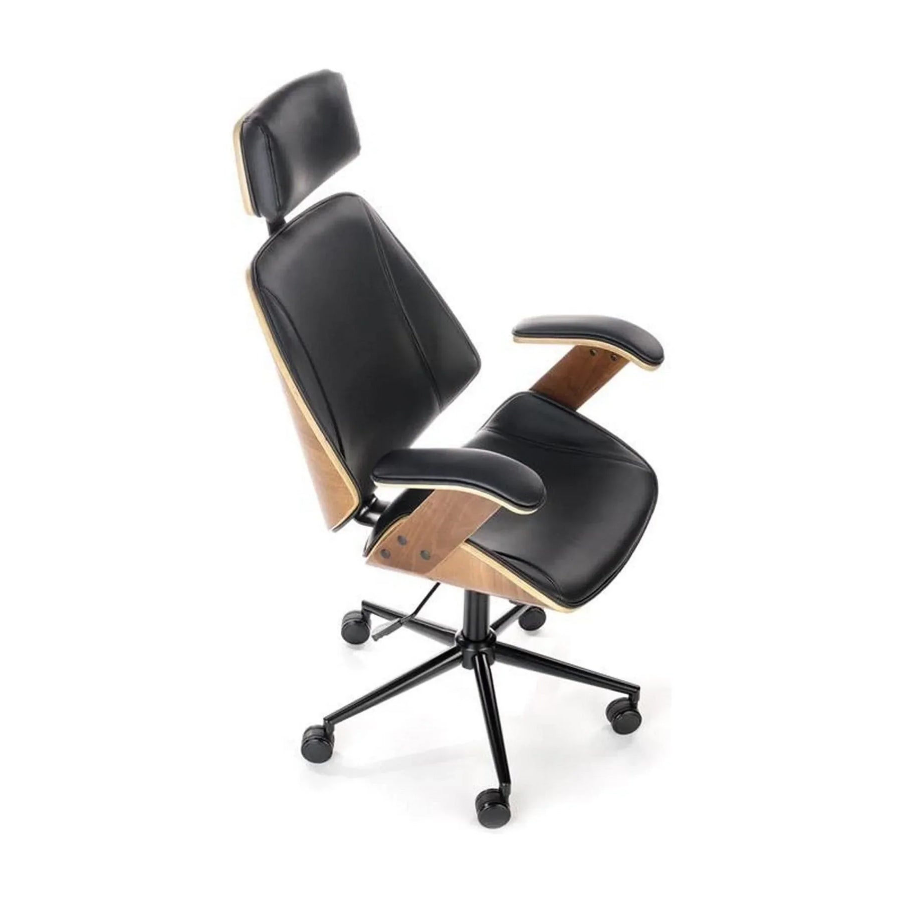 Scaun birou HOUSTON OCN-35957, negru/nuc