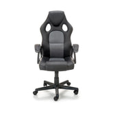 Scaun birou negru cu detalii gri, ideal pentru birou modern – primabucata