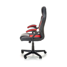 Scaun birou negru cu detalii roșii, ideal pentru birou modern – primabucata