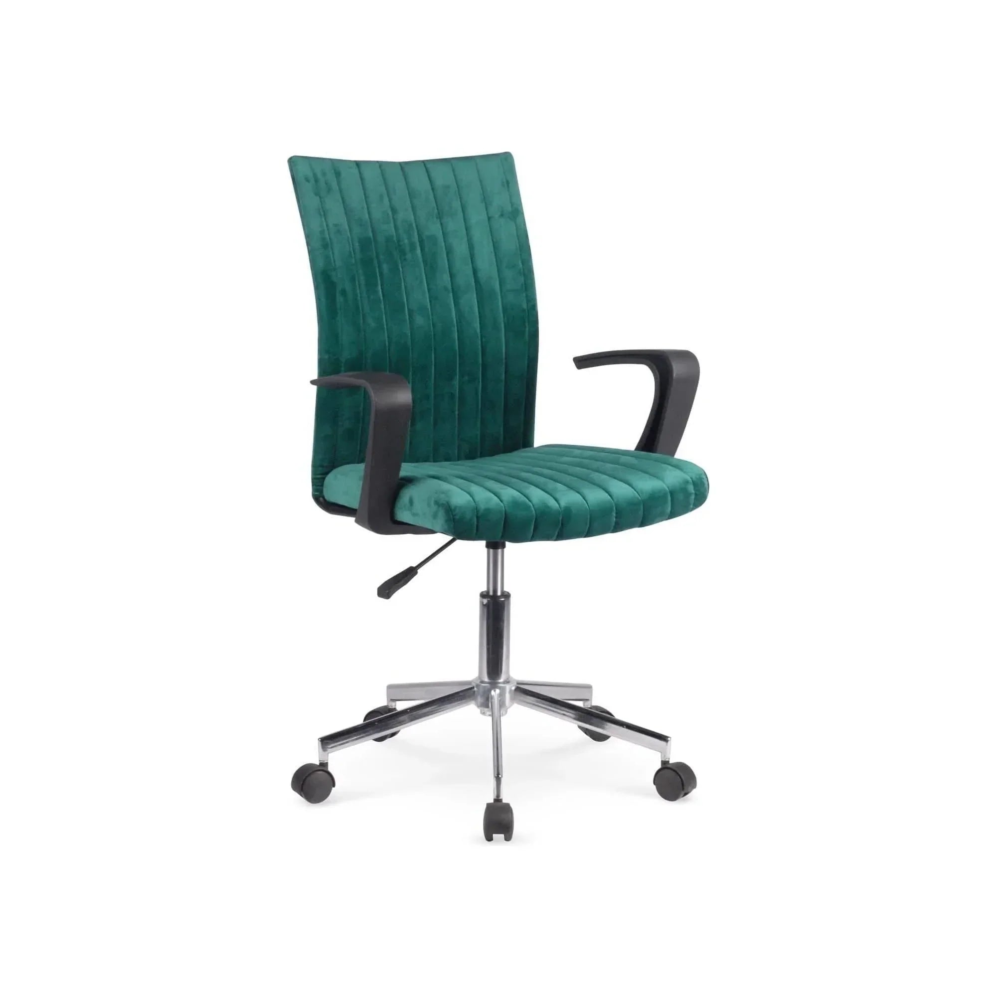 Scaun birou HOUSTON OCN-35973, verde inchis/negru/crom