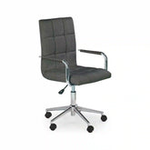 Scaun birou HOUSTON OCN-35974, gri inchis/crom
