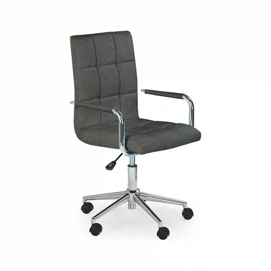 Scaun birou HOUSTON OCN-35974, gri inchis/crom