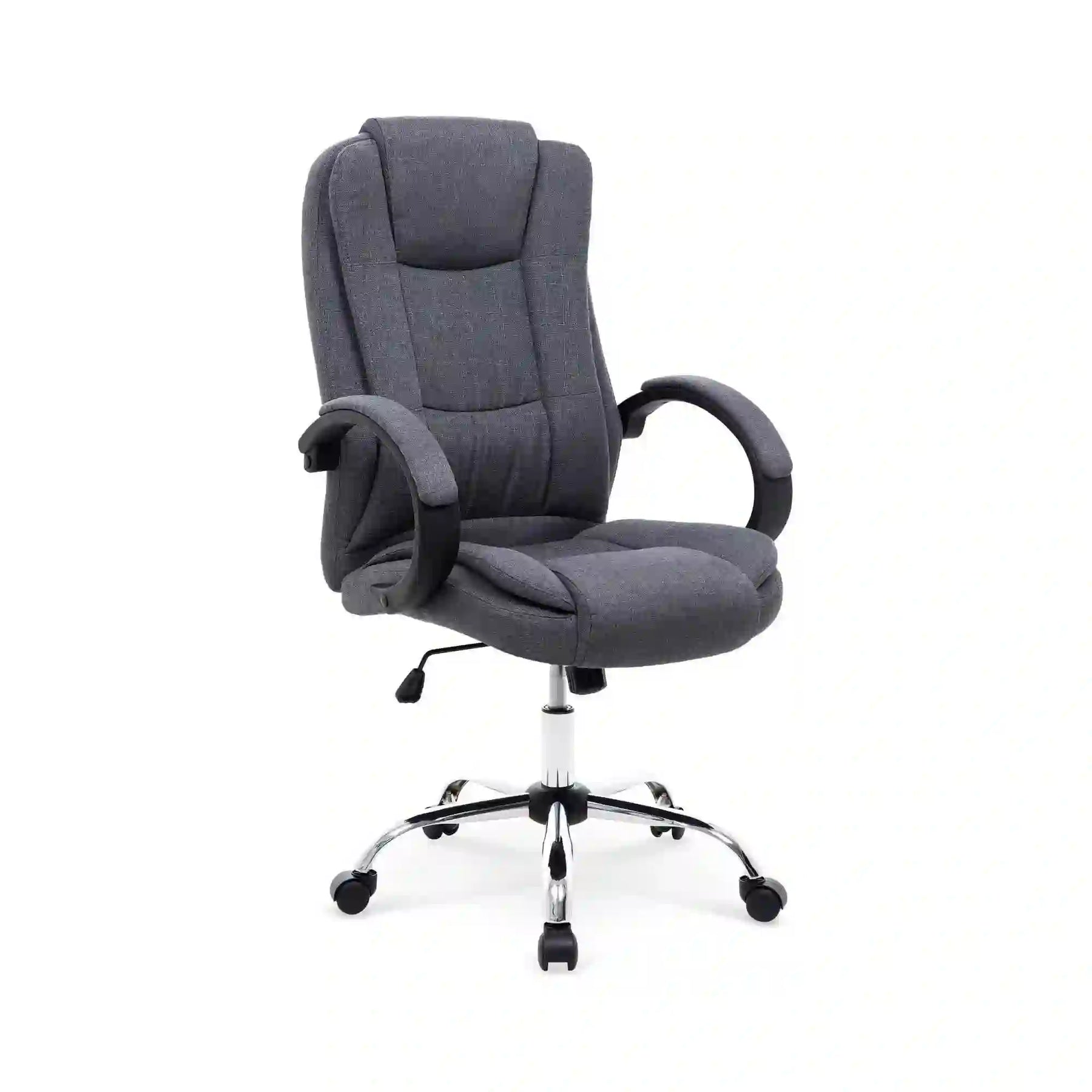 Scaun birou HOUSTON OCN-35978, gri inchis/crom