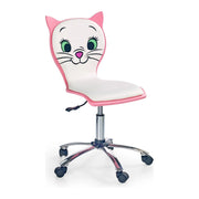 Scaun birou HOUSTON OCN-36006, alb/roz