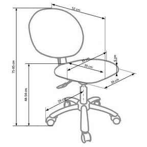 Scaun birou HOUSTON OCN-36011, verde/alb/negru