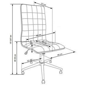 Scaun birou HOUSTON OCN-36054, alb