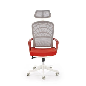Scaun birou HOUSTON OCN-36059, caramiziu/alb