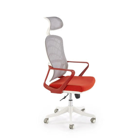 Scaun birou HOUSTON OCN-36059, caramiziu/alb