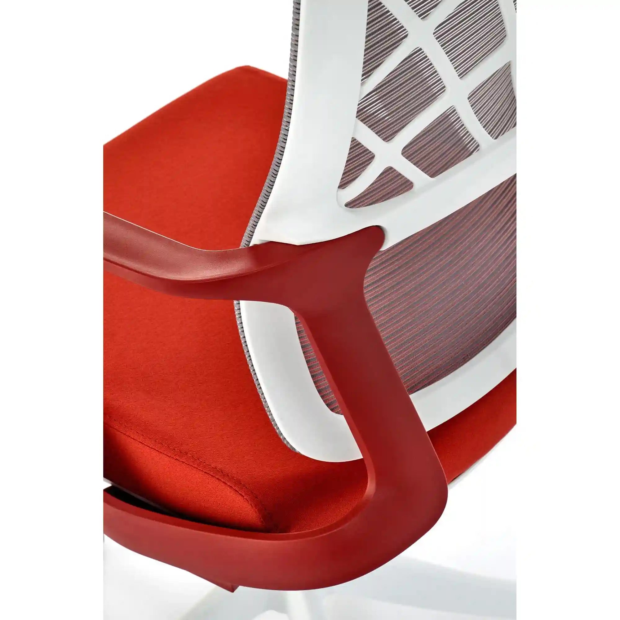 Scaun birou HOUSTON OCN-36059, caramiziu/alb