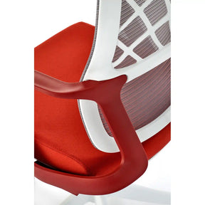 Scaun birou HOUSTON OCN-36059, caramiziu/alb
