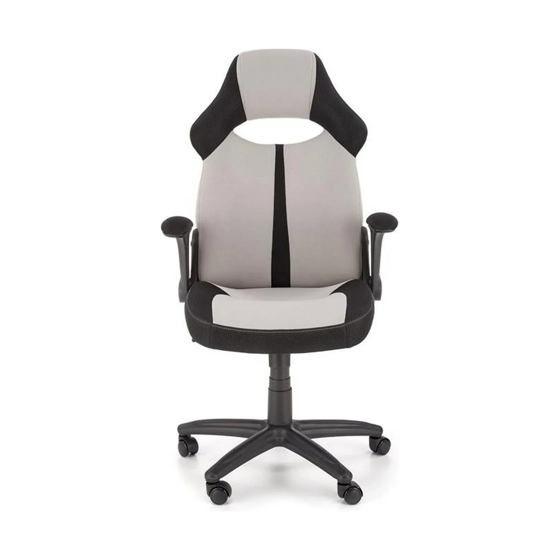 Scaun birou gri/negru cu design ergonomic, ideal pentru birou modern – primabucata