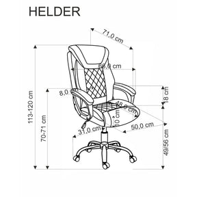 Scaun birou HOUSTON OCN-36075, negru