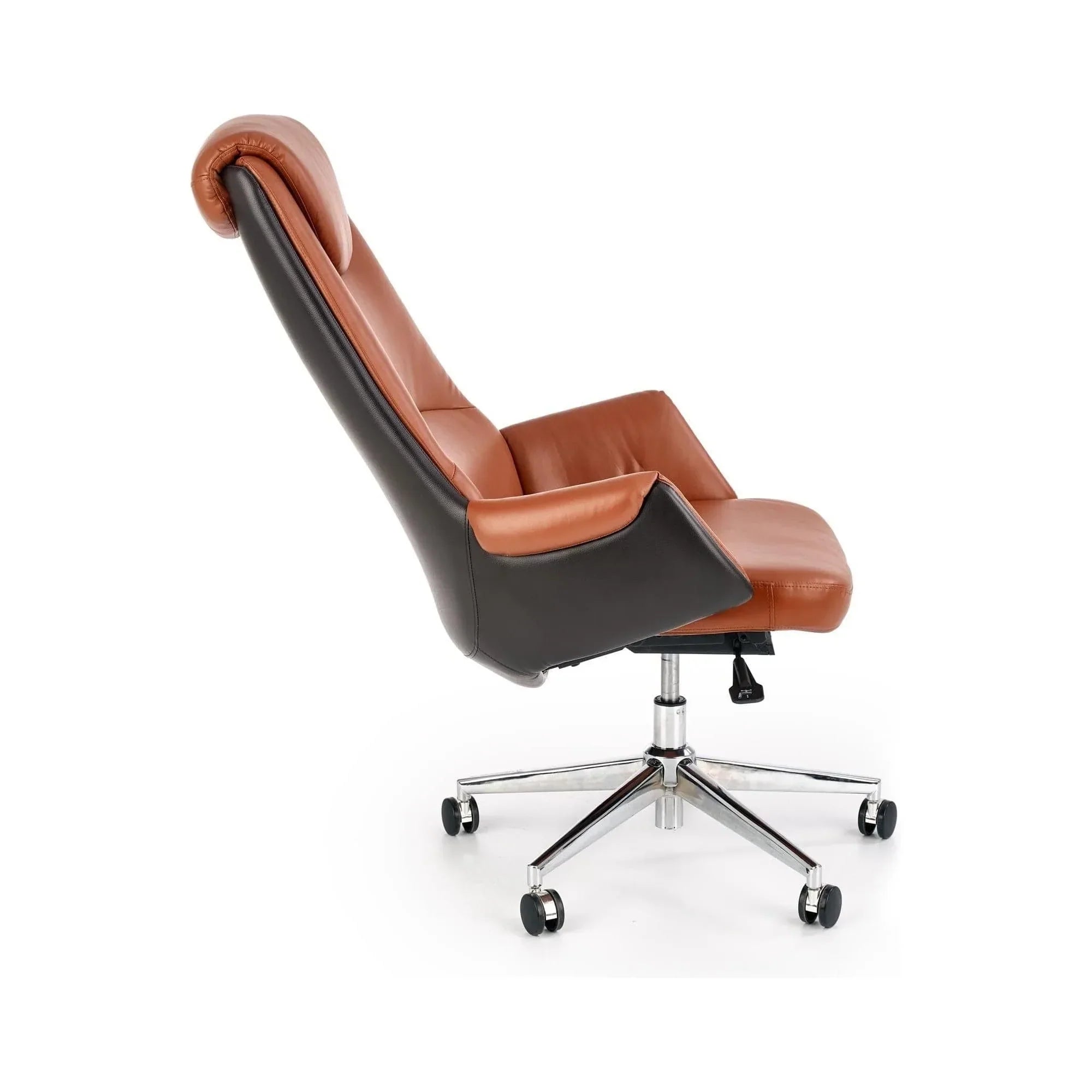 Scaun birou HOUSTON OCN-36122, maro/negru/crom