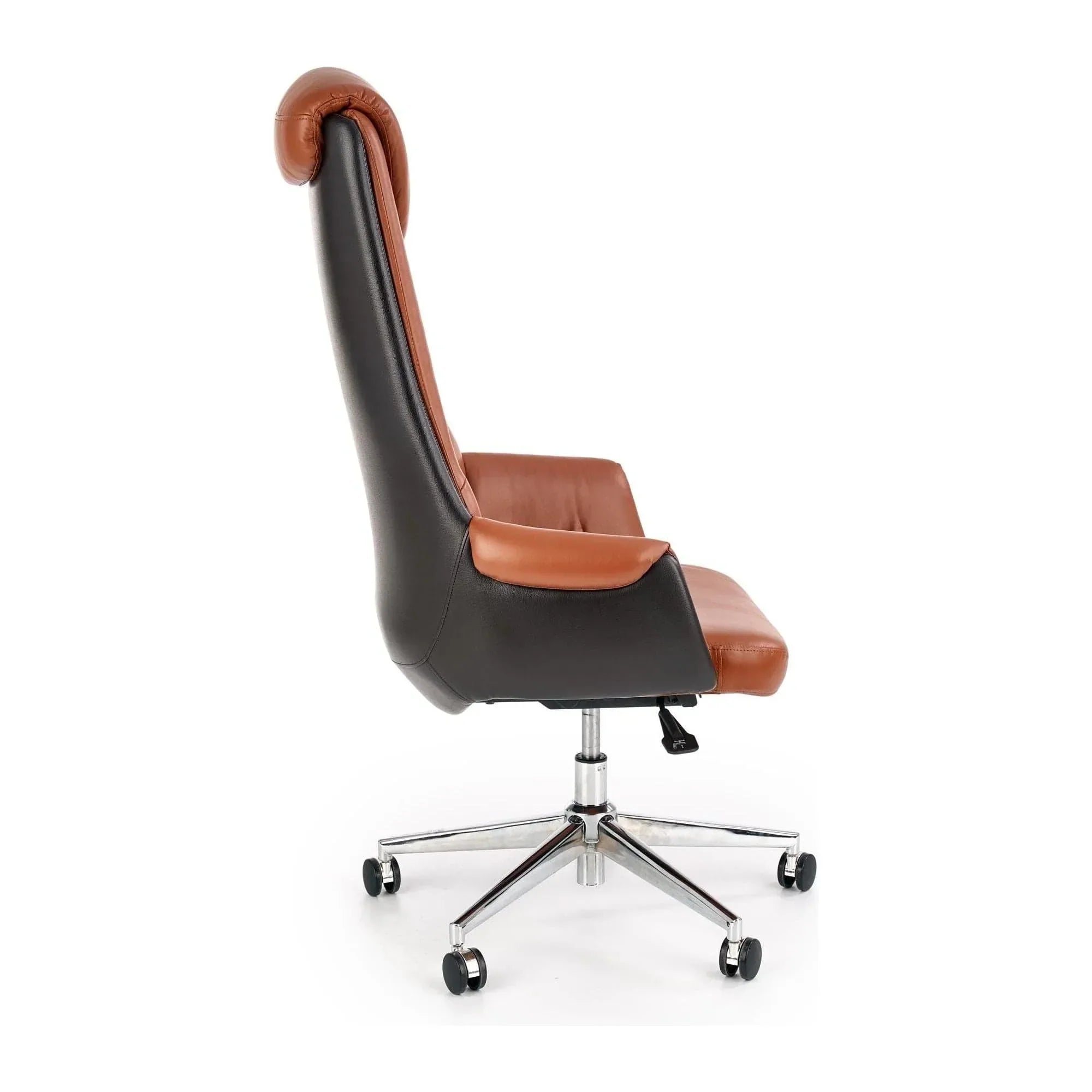 Scaun birou HOUSTON OCN-36122, maro/negru/crom