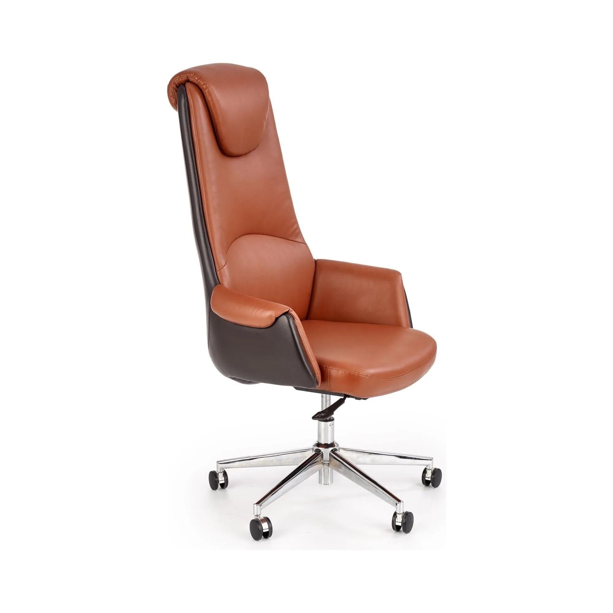 Scaun birou HOUSTON OCN-36122, maro/negru/crom