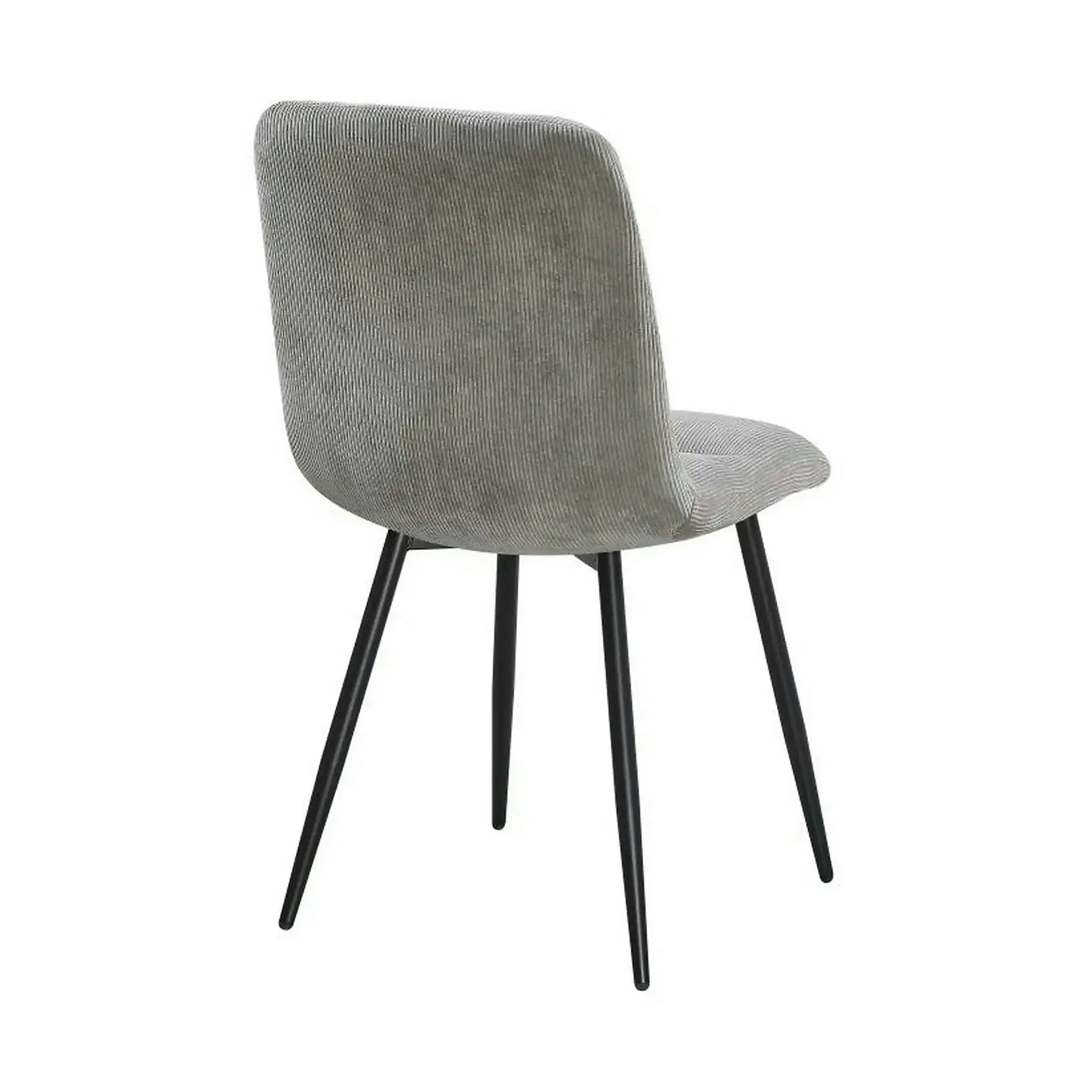 Scaun BOS, stofă raiata/metal, gri deschis - Fjord 08/negru, 61×51×84 cm