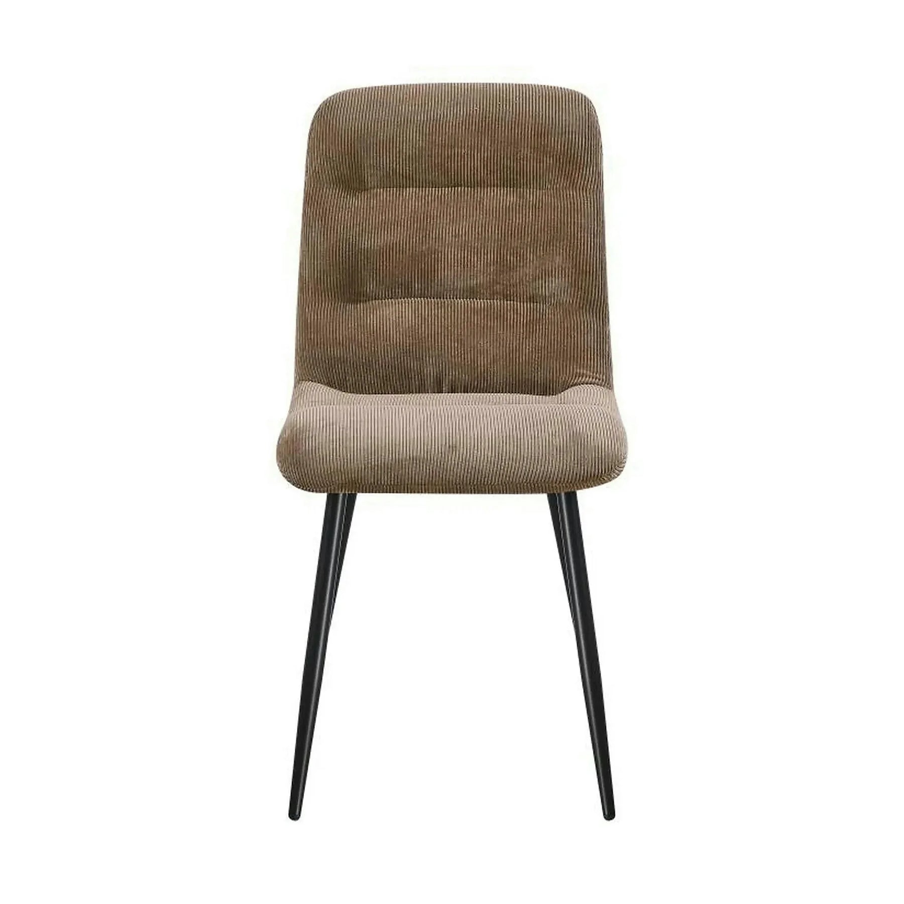 Scaun BOS, stofă raiata/metal, maro - Fjord 41/negru, 61×51×84 cm