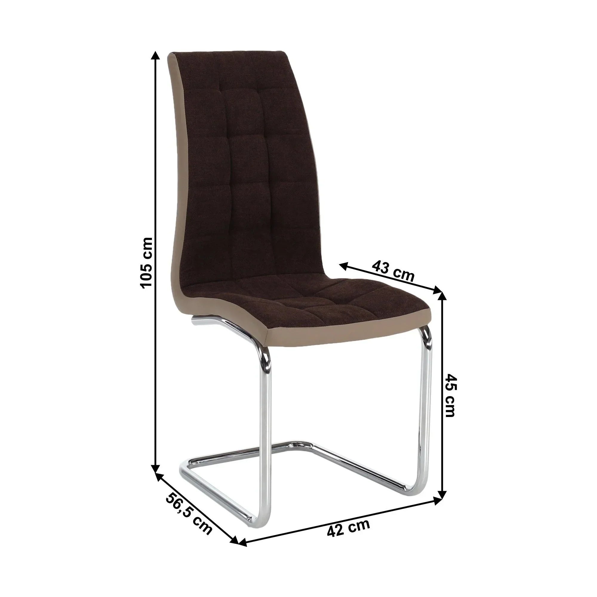 Scaun bucatarie ATHENA OCN-27924, maro/bej