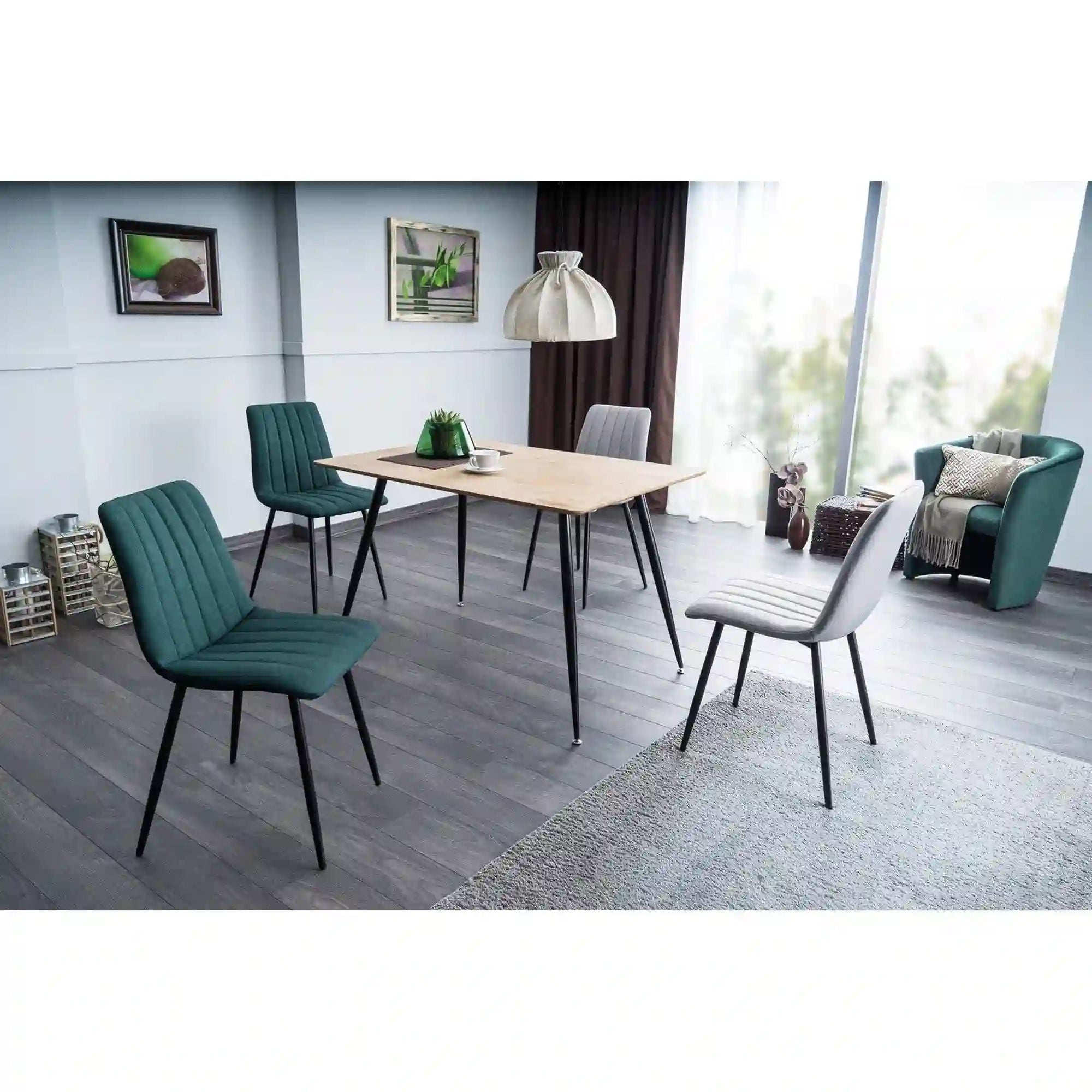 Scaun DETROIT OCN-27494, gri/negru