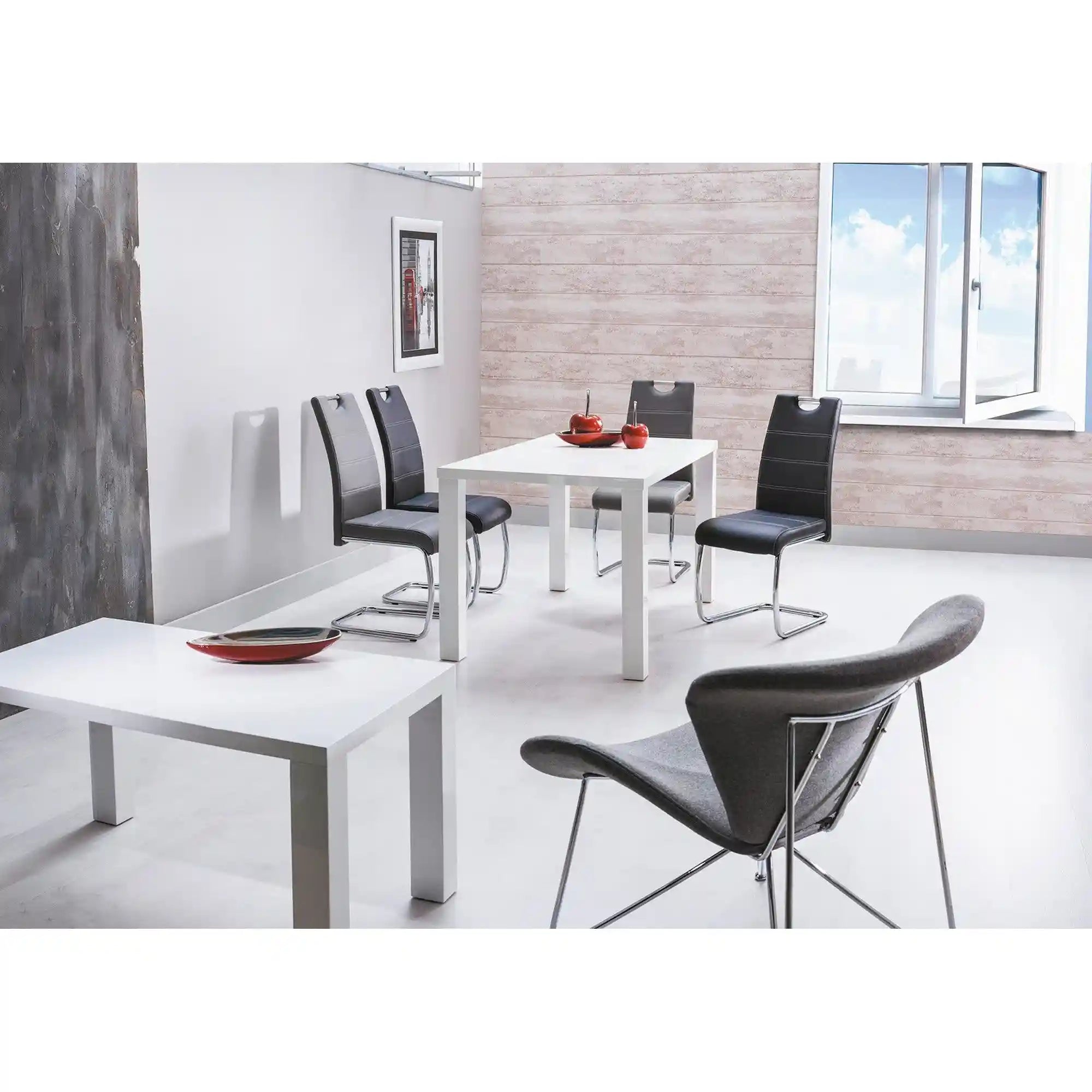 Scaun DETROIT OCN-27501, maro/crom