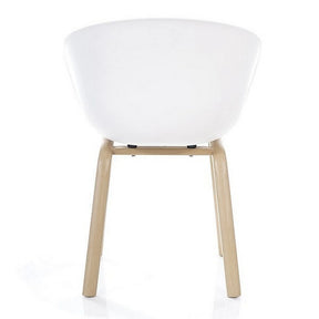 Scaun DETROIT OCN-38584, alb/stejar