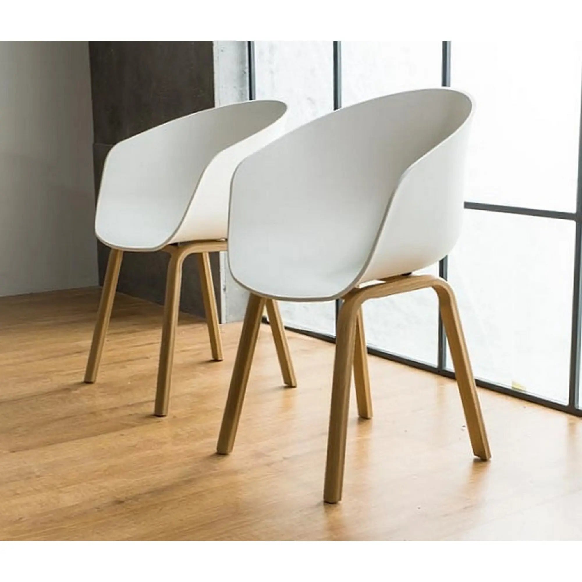 Scaun DETROIT OCN-38584, alb/stejar