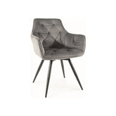 Scaun DETROIT OCN-38592, gri/negru