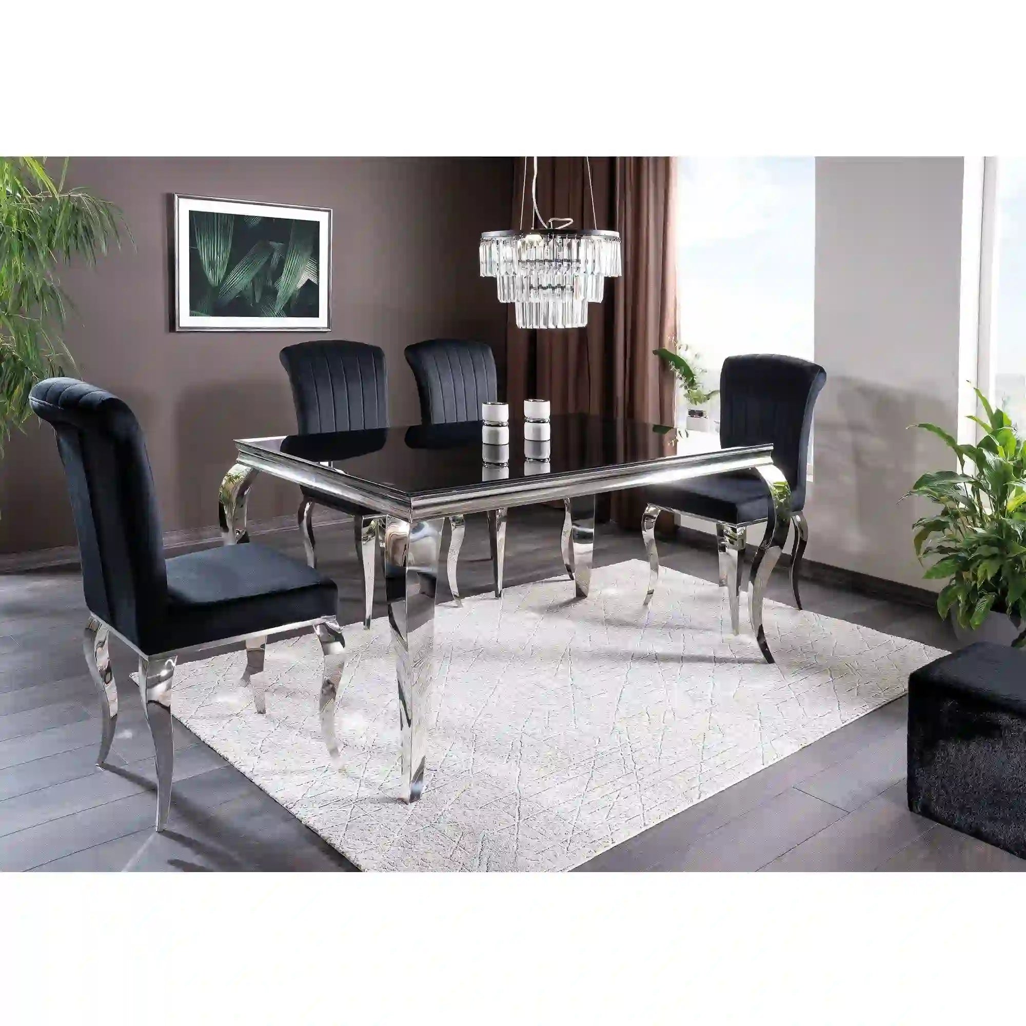 Scaun DETROIT OCN-38602, negru/crom