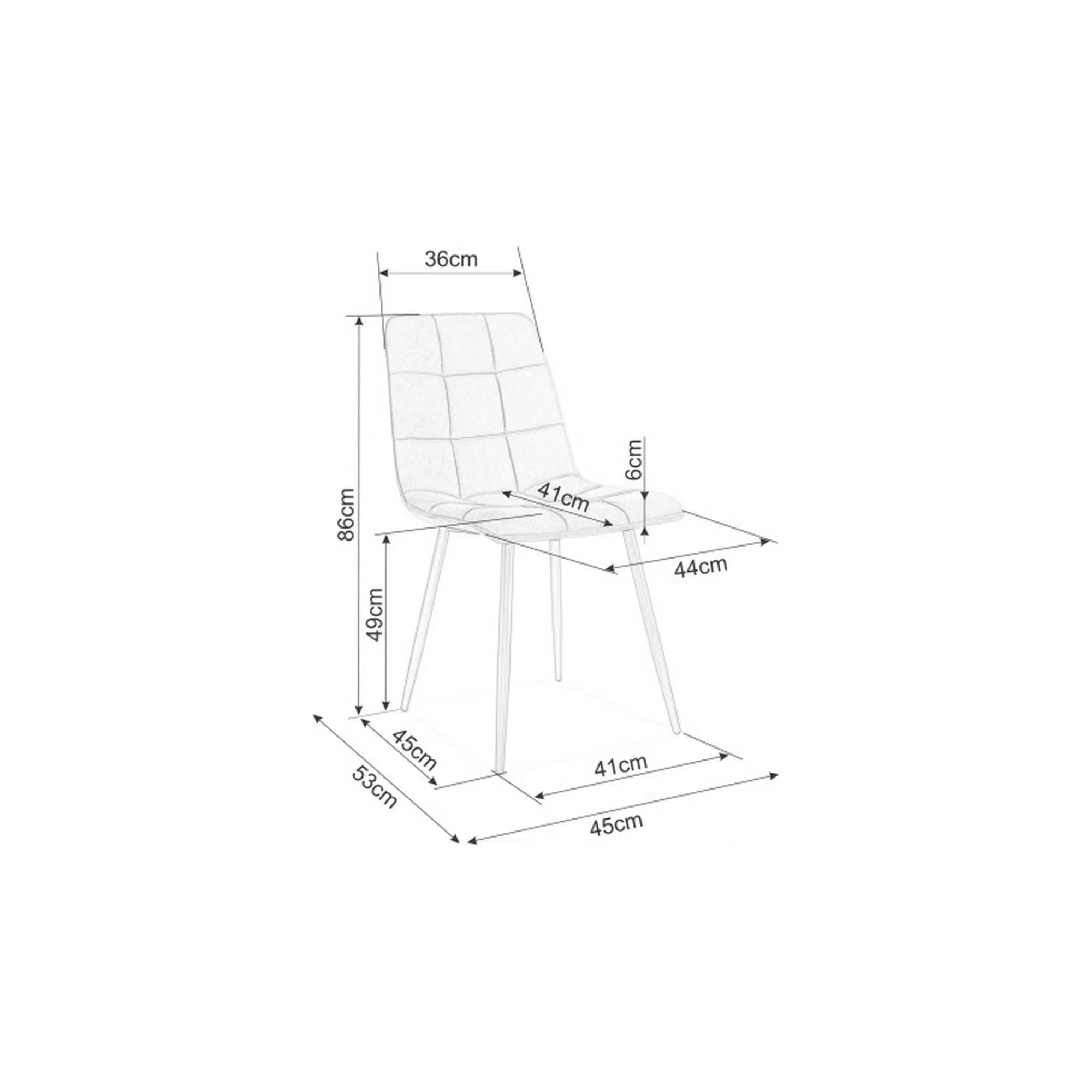 Scaun DETROIT OCN-38608, maro/negru