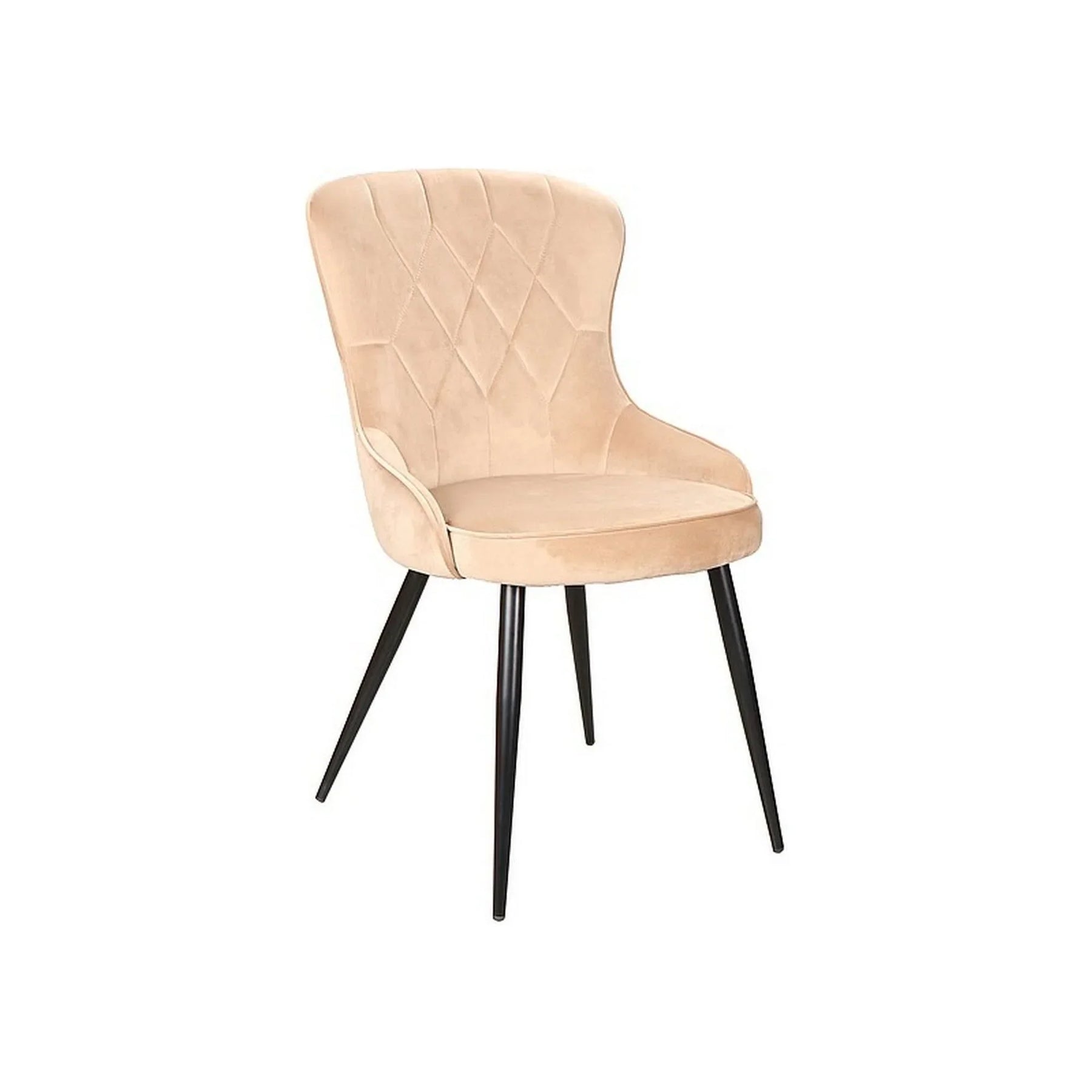 Scaun bej cu detalii elegante, ideal pentru living sau dining – primabucata