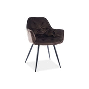 Scaun DETROIT OCN-38660, maro/negru