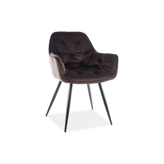 Scaun DETROIT OCN-38660, maro/negru