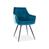 Scaun DETROIT OCN-38668, turcoaz/negru