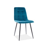 Scaun DETROIT OCN-38678, turcoaz/negru