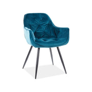 Scaun DETROIT OCN-38691, turcoaz/negru